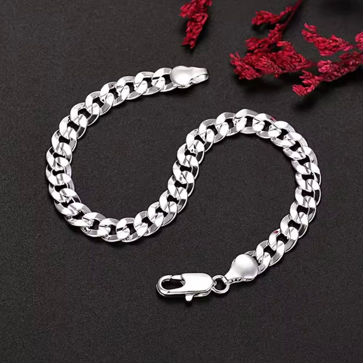 Sterling Silver Cuban Link Bracelet