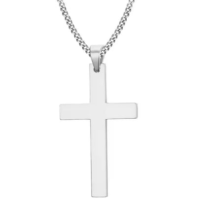 Stainless Steel Cross Necklace Crucifix Pendant