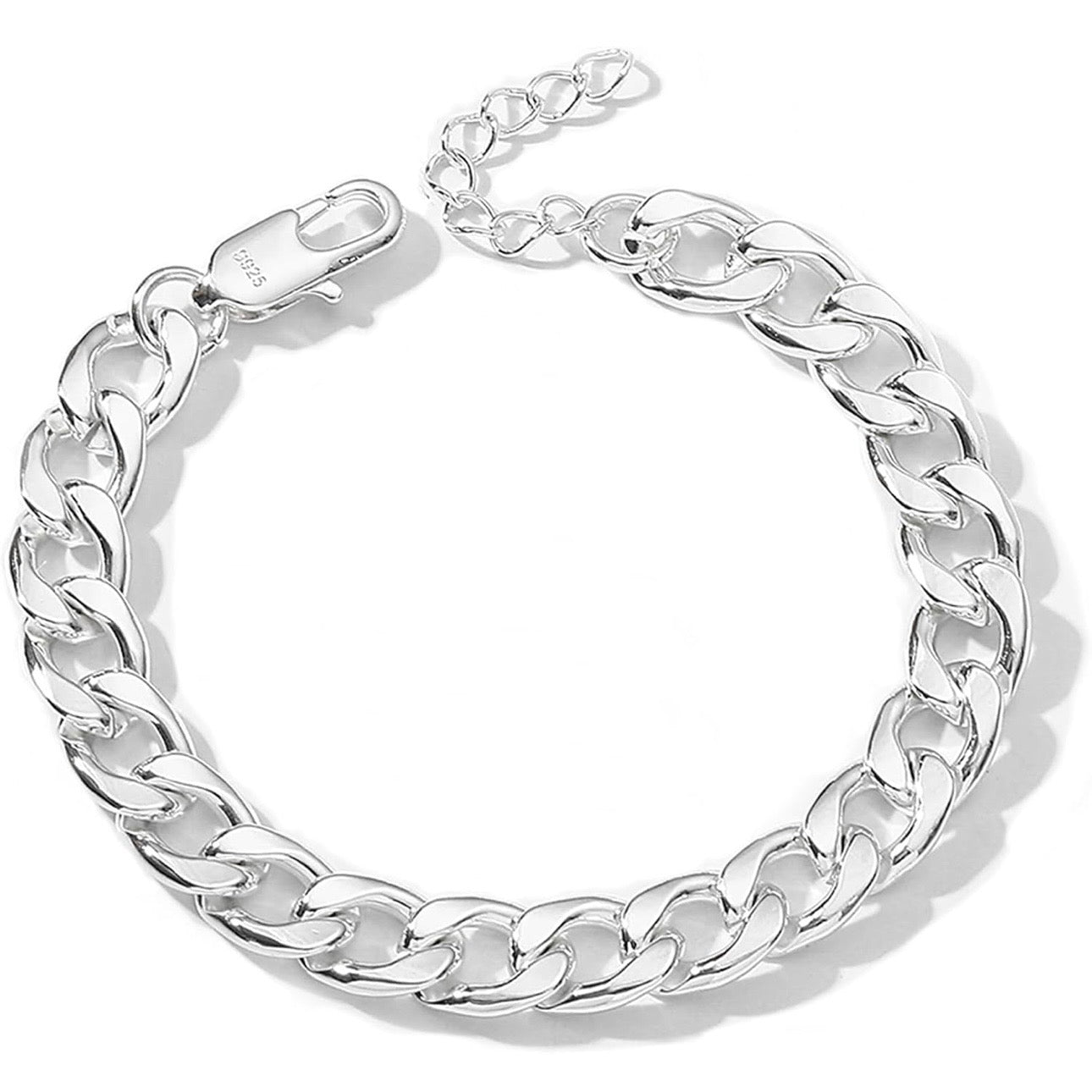 Sterling Silver Cuban Link Bracelet