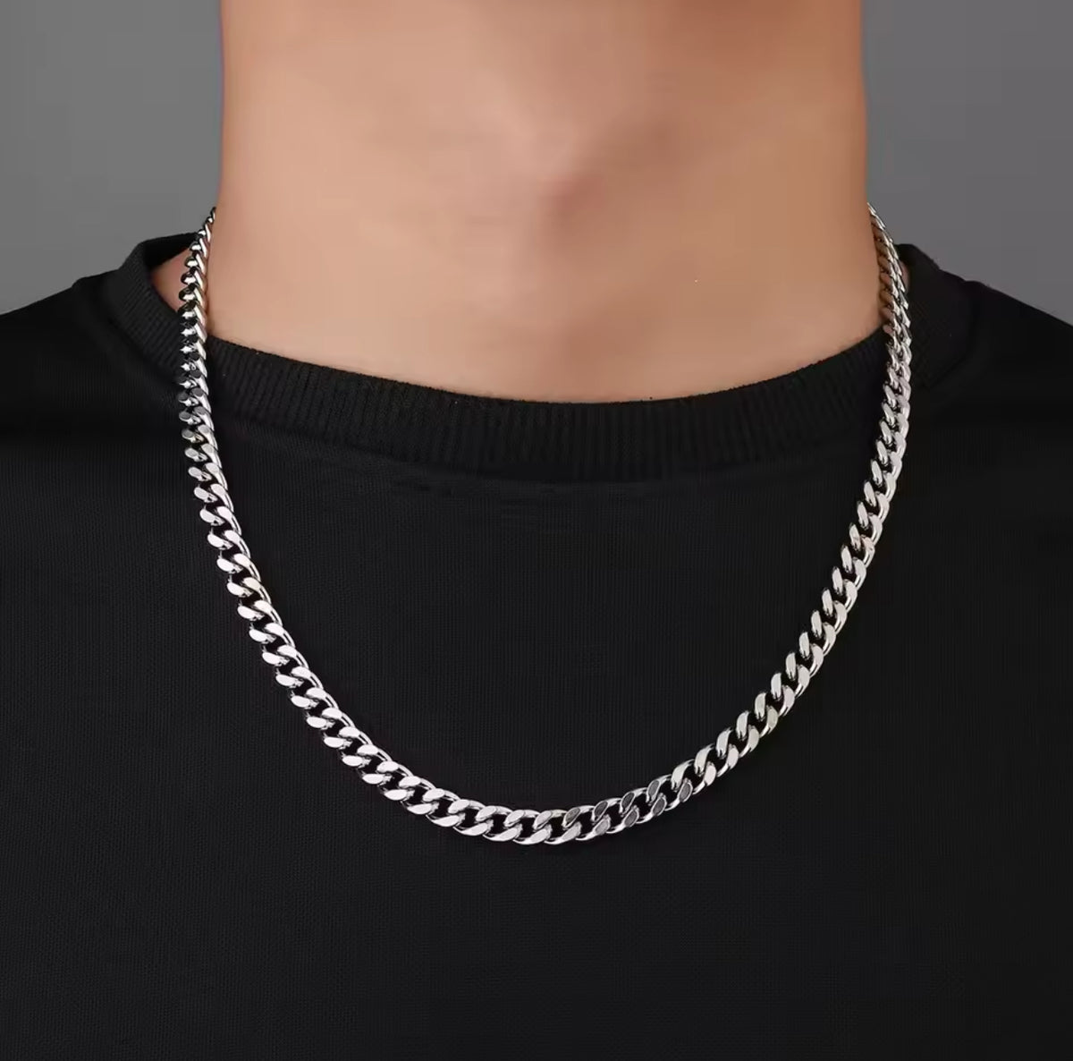 Cuban Chain 8mm (Silver)