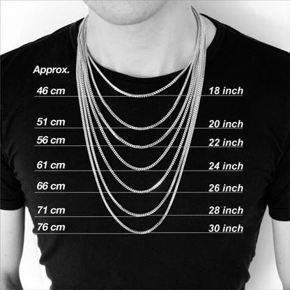 3mm Cuban Chain & Bracelet Gift Set (Silver)