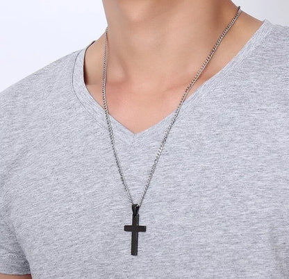 Stainless Steel Cross Necklace Crucifix Pendant
