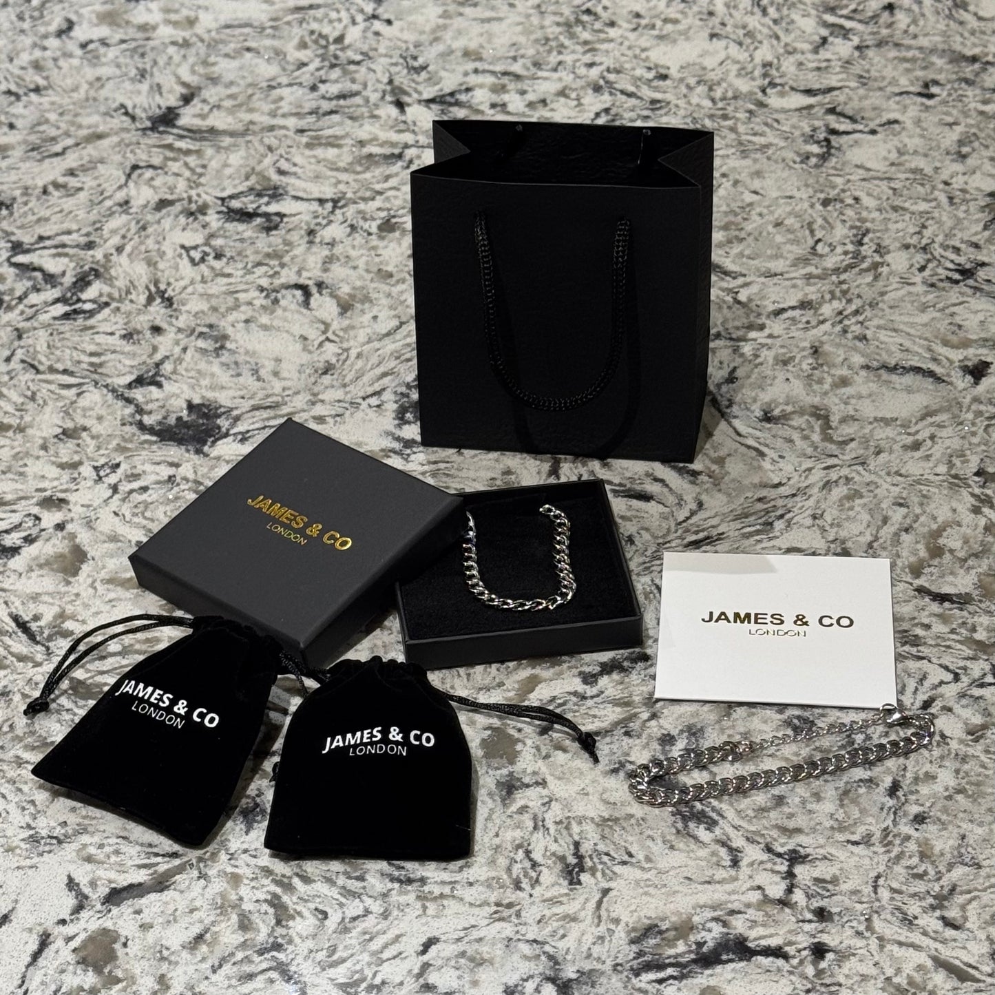 7mm Cuban Chain & Bracelet Gift Set (Silver)
