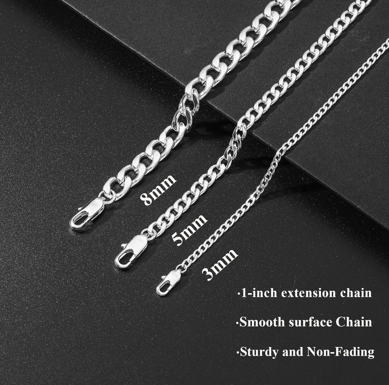 Sterling Silver Cuban Link Bracelet