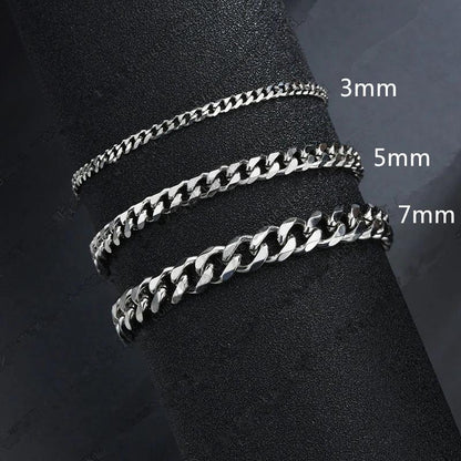 Cuban Link Bracelet (Silver)