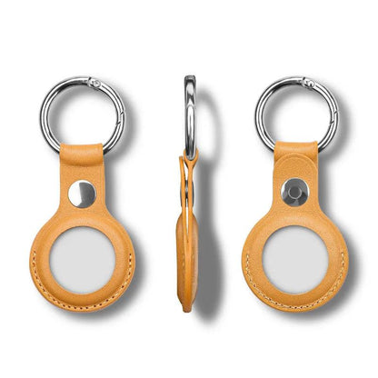 Leather AirTag Keychain Case