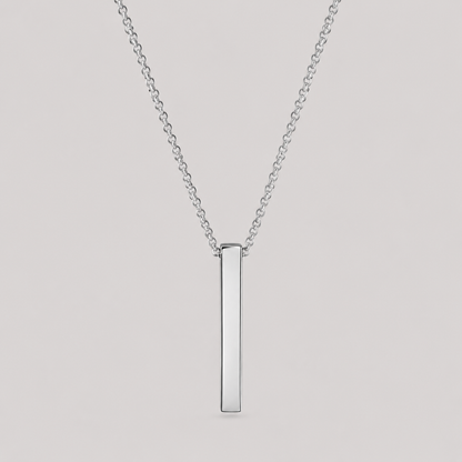 Classic Rectangle Pendant Necklace