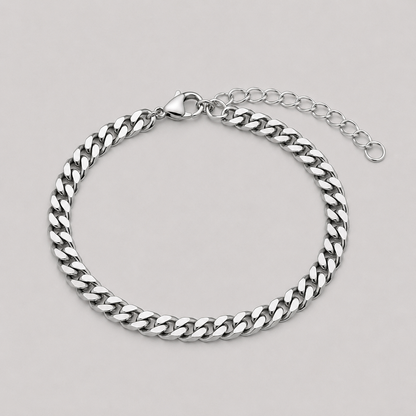 Cuban Link Bracelet (Silver)