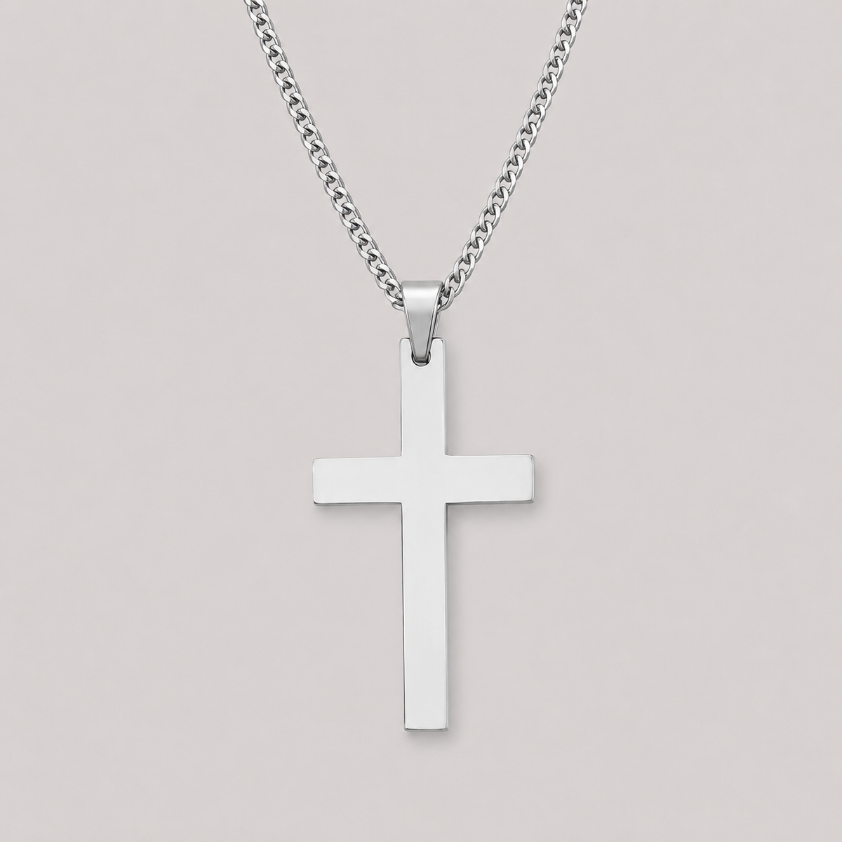 Stainless Steel Cross Necklace Crucifix Pendant