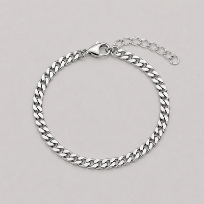 Cuban Link Bracelet (Silver)