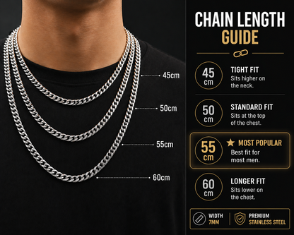 Cuban Chain 7mm (Silver)