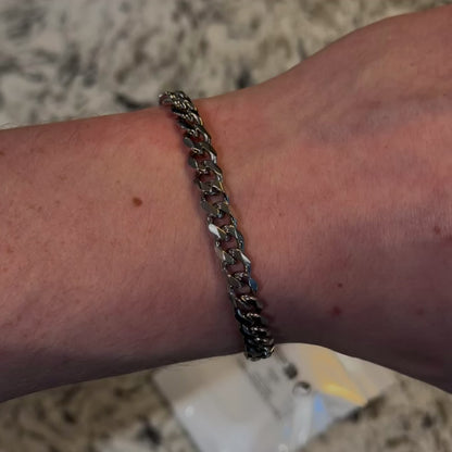 Cuban Link Bracelet (Silver)